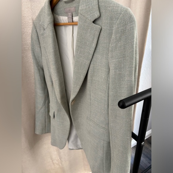 Green double-breasted blazer from H&M - Picture 4 of 7